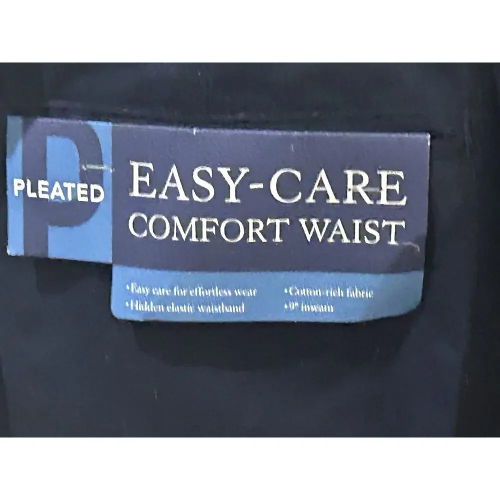 NWT Croft & Barrow Pleated Easy Care Blue Shorts size 42